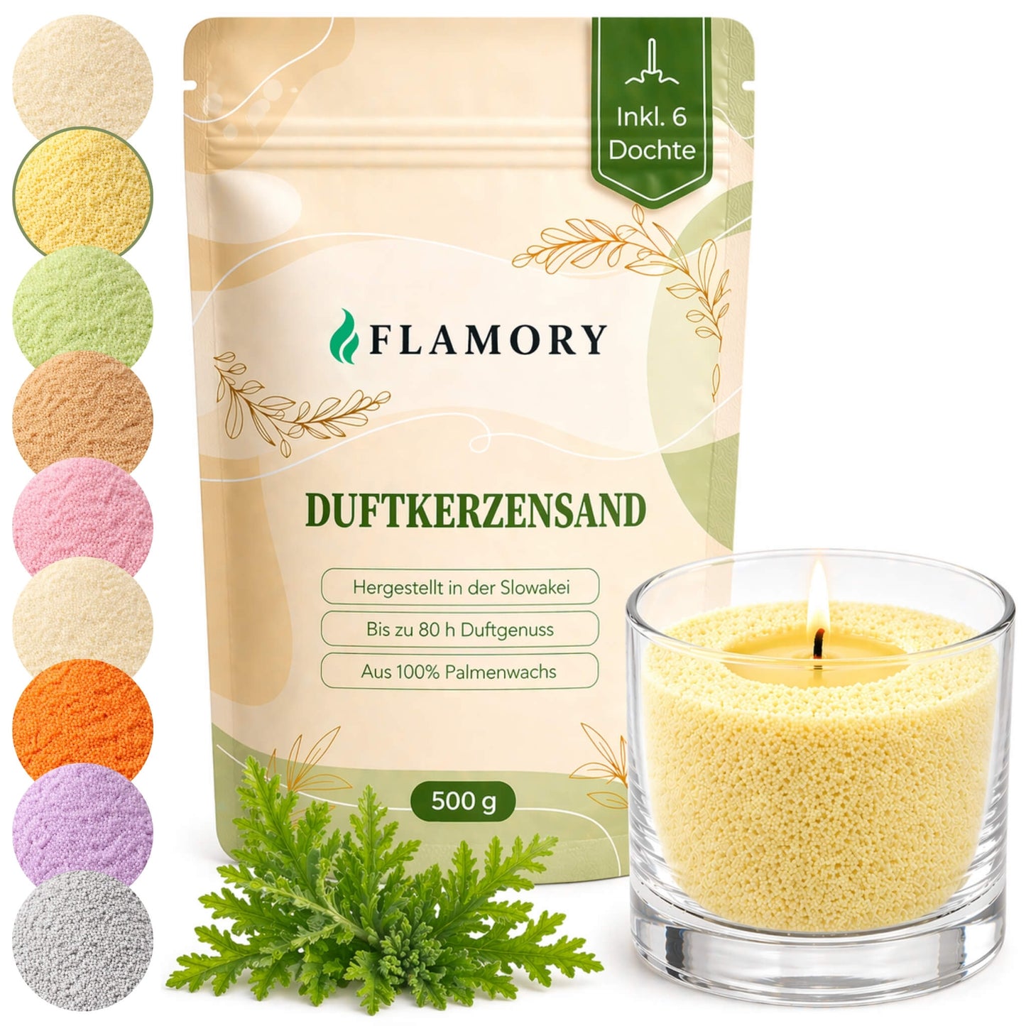 Flamory Duftkerzensand (500 g)