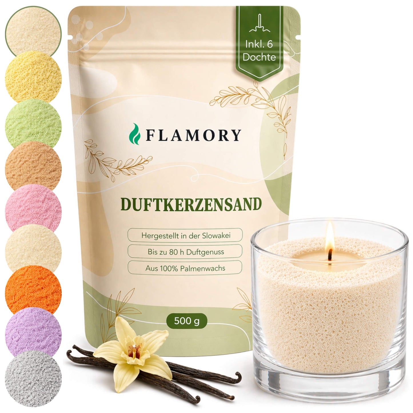 Flamory Duftkerzensand (500 g)