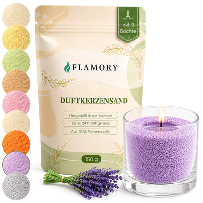 Flamory Duftkerzensand Probiergröße (150g)