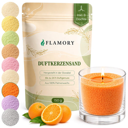 Flamory Duftkerzensand Probiergröße (150g)