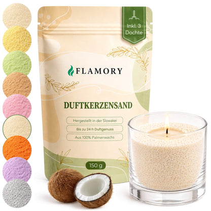 Flamory Duftkerzensand Probiergröße (150g)