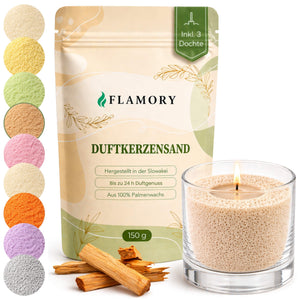 Flamory Duftkerzensand Probiergröße (150g)