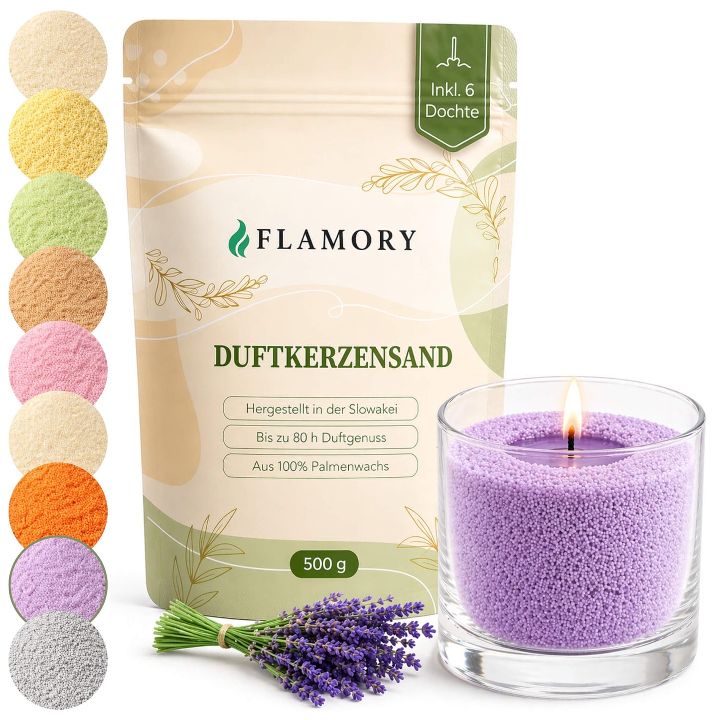 Flamory Duftkerzensand (500 g)