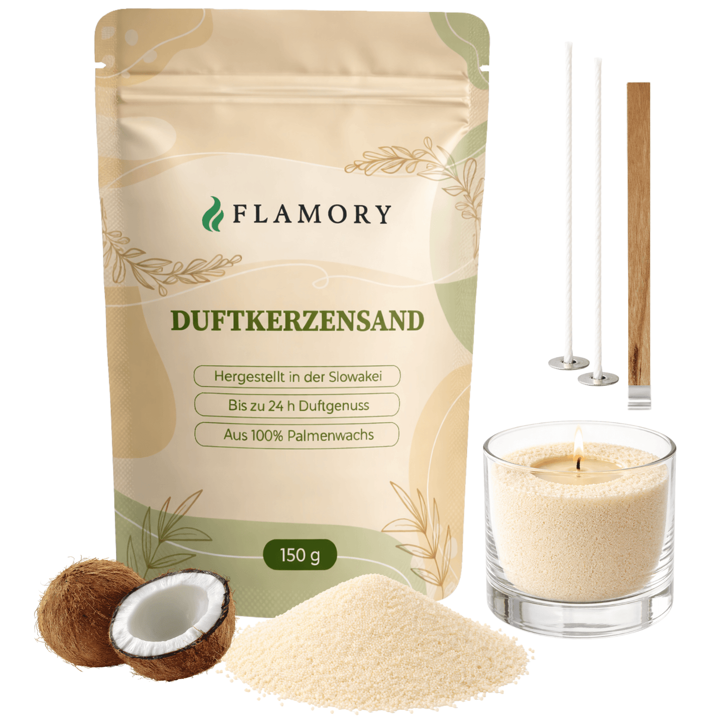 Flamory Duftkerzensand Probiergröße (150g)