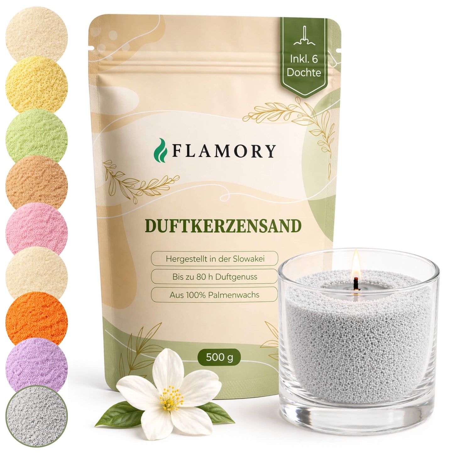 Flamory Duftkerzensand (500 g)