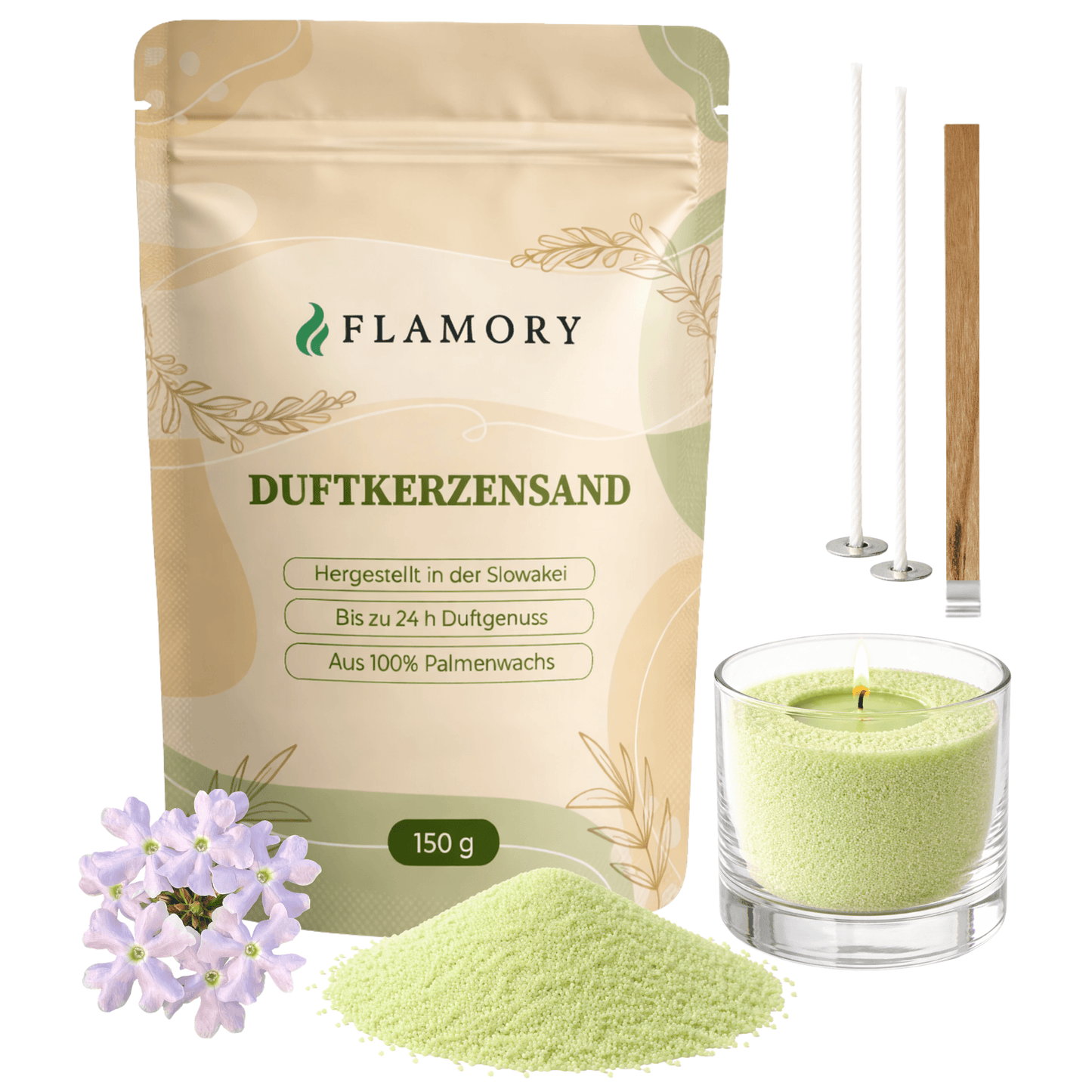 Flamory Duftkerzensand Probiergröße (150g)