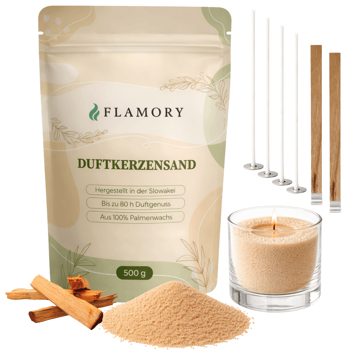 Flamory Duftkerzensand (500 g)