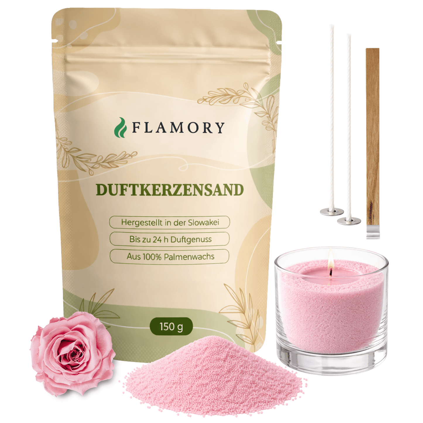 Flamory Duftkerzensand Probiergröße (150g)