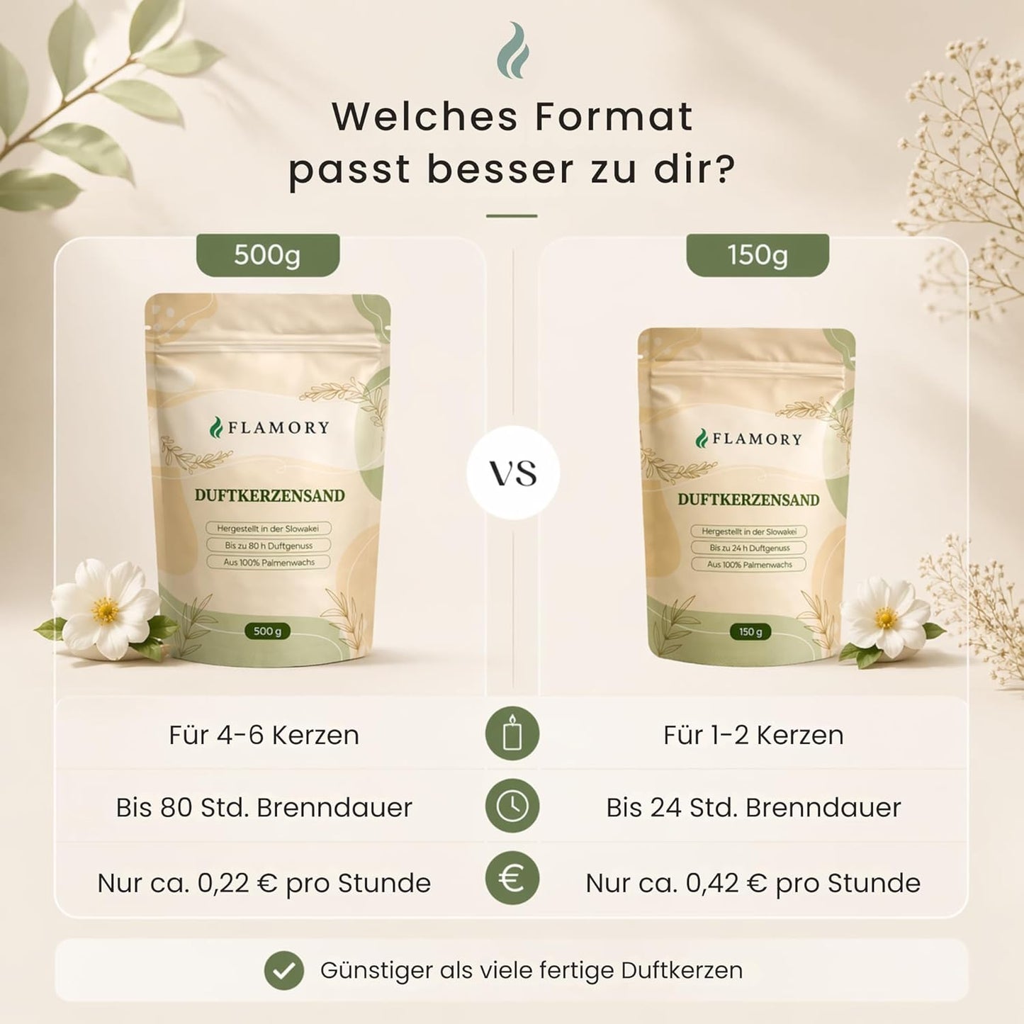 Flamory Duftkerzensand (500 g)