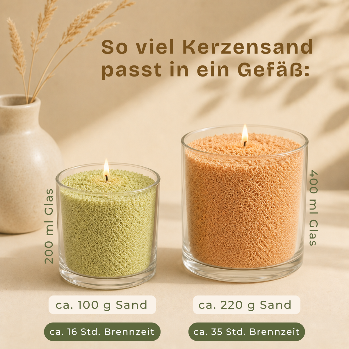 Duftkerzensand Herbstgold Set 4x150g