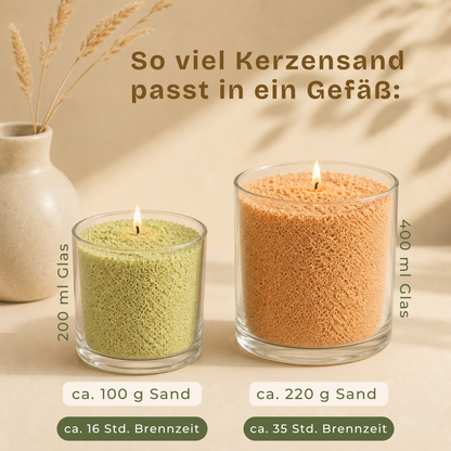 Duftkerzensand Herbstgold Set 4x150g