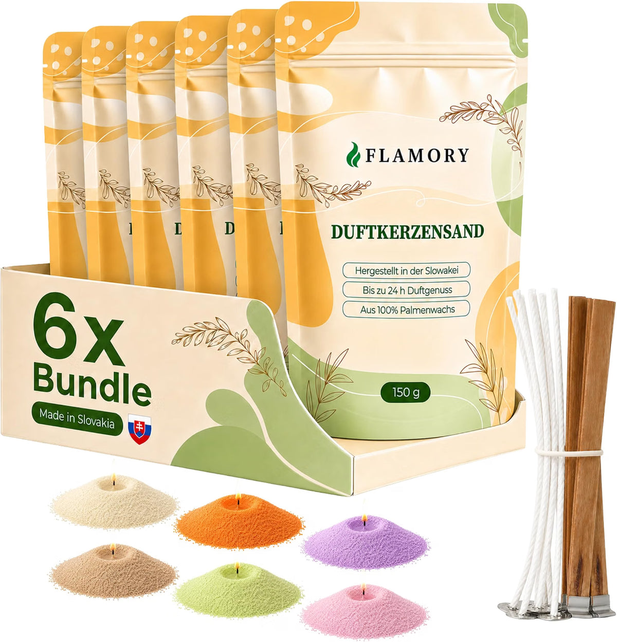 Duftkerzensand Discovery Set 6x150g