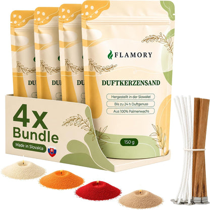 Duftkerzensand Herbstgold Set 4x150g