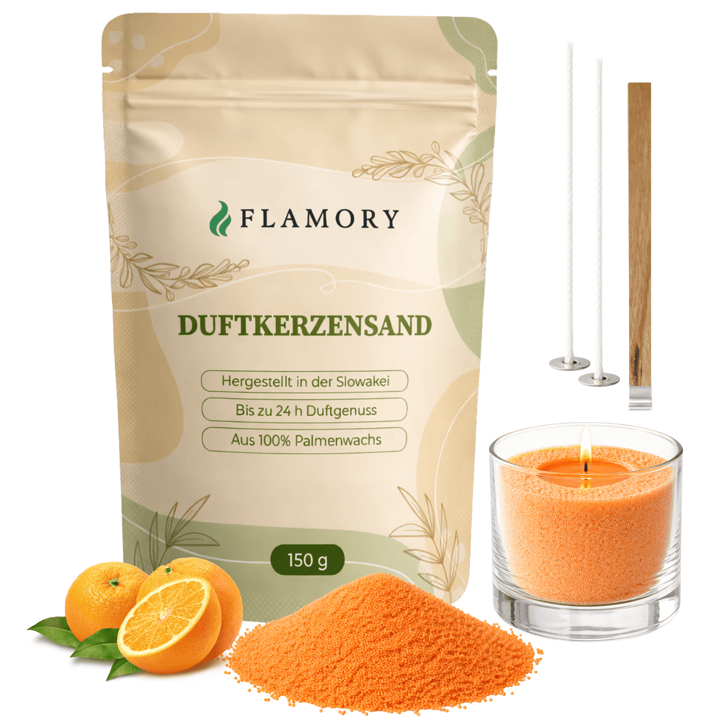Flamory Duftkerzensand Probiergröße (150g)