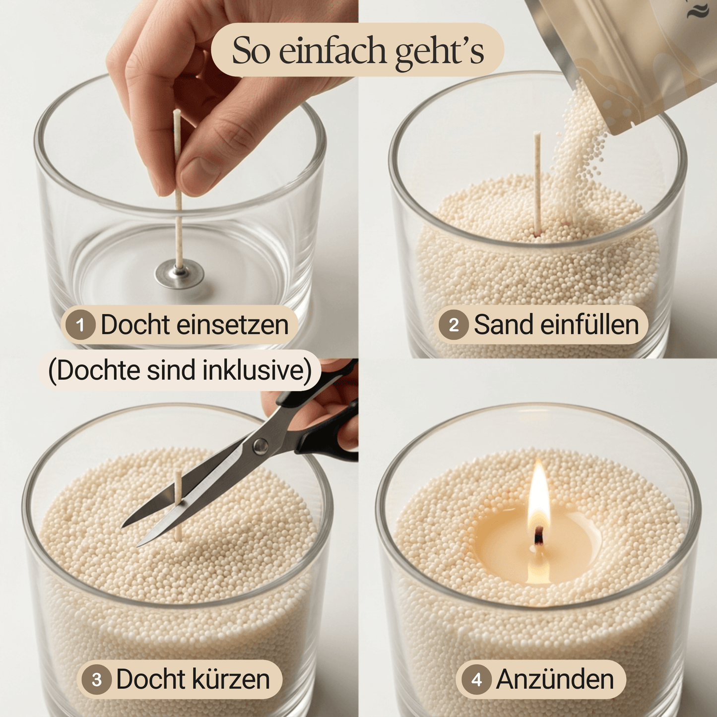 Flamory Duftkerzensand Probiergröße (150g)