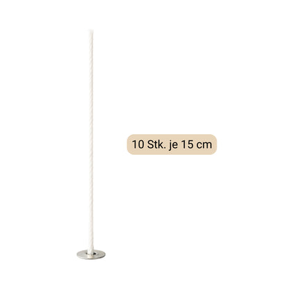 Baumwolldocht je 15 cm