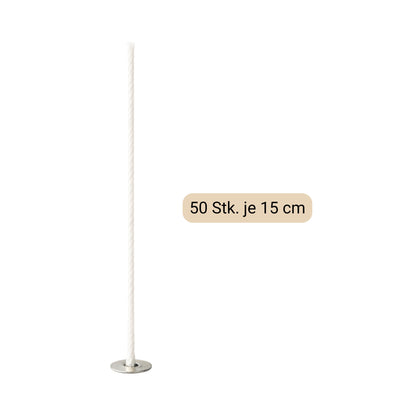 Baumwolldocht je 15 cm